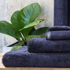 Πετσέτα Προσώπου Hauz Viscose 33X33 Blue Black